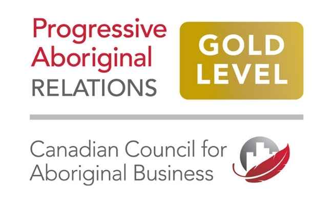 Logo for the Canadian Council for Aboriginal Business's Gold Progressive Aboriginal Relations Designation