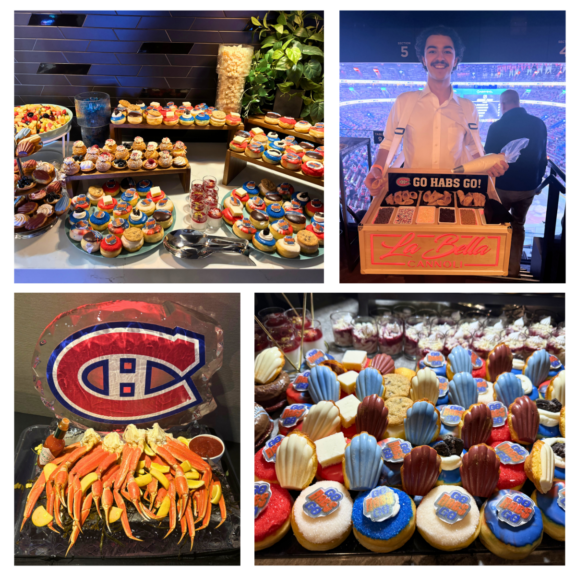 A collage of food from the Bell Centre